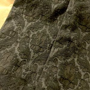 Ann Taylor black jacquard pants